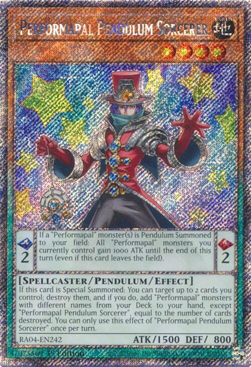 Performapal Pendulum Sorcerer - RA04-EN242 - (Platinum Secret Rare) - 1st Edition